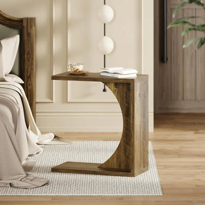 C Shaped End Table for Sofa & Bedroom