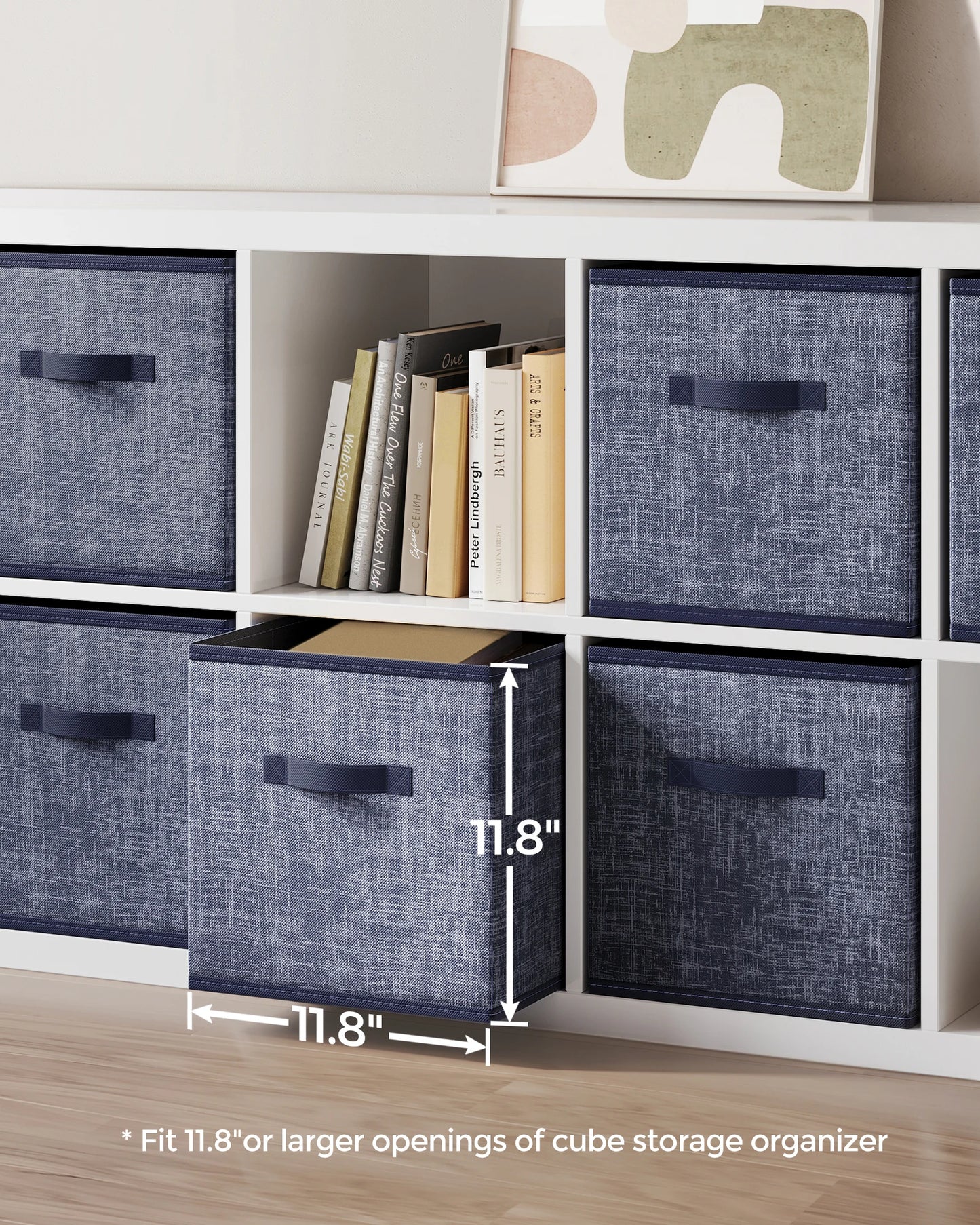 Storage Cubes, 11.8-Inch Non-Woven Fabric Bins