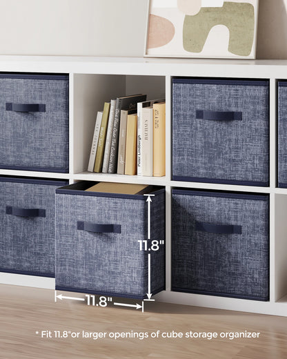 Storage Cubes, 11.8-Inch Non-Woven Fabric Bins
