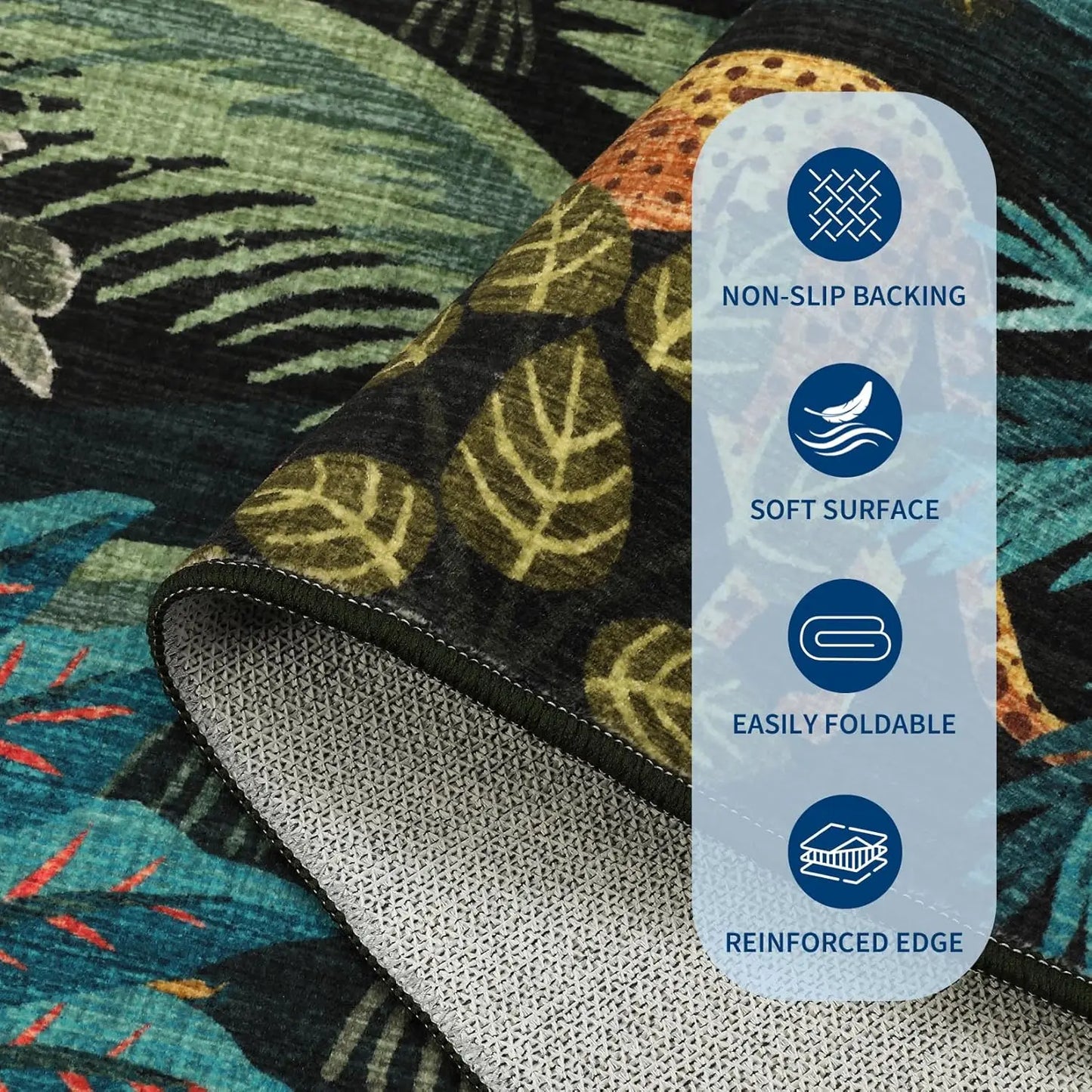 5x7 Jungle Area Rug