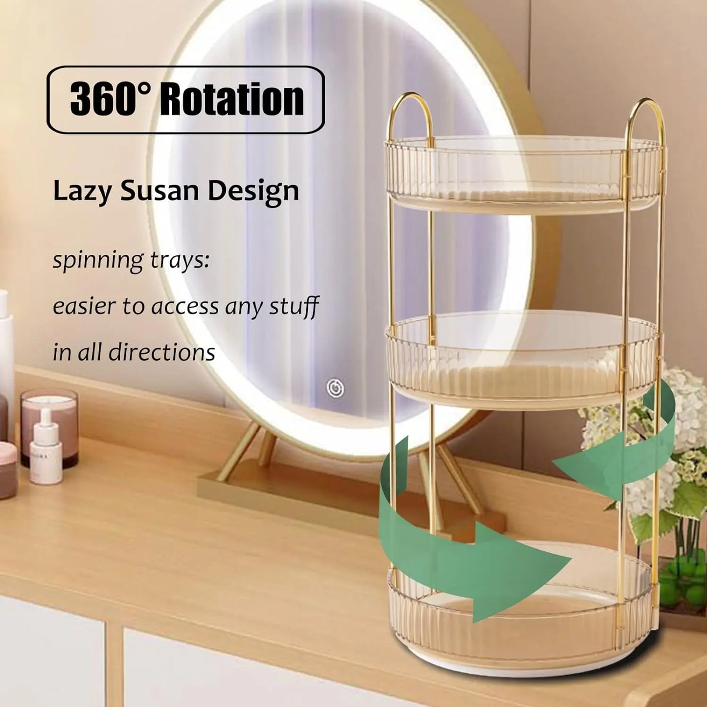 Rotating Makeup Organizer