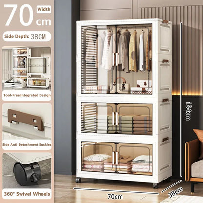 Thickened Multi-Layer Plastic Storage Cabinet