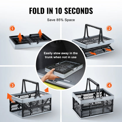3pcs Foldable Storage Basket Collapsible