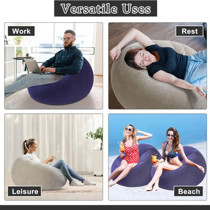Ultra-Comfort Inflatable Bean Bag Chair