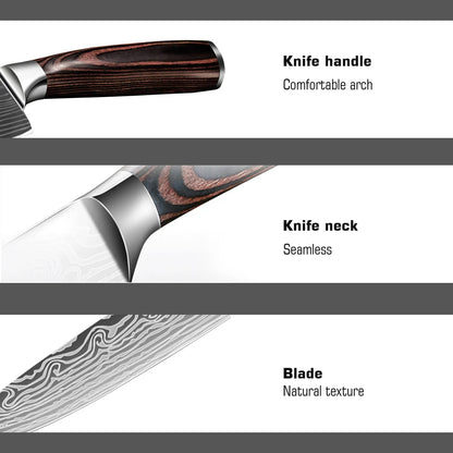 5Pcs Kitchen Chef Knife Set