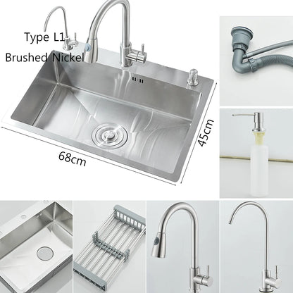 Brushed Nickel Stainless Steel Kitchen