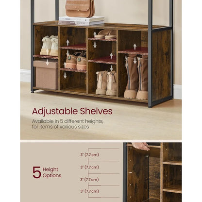 Bench and Shoe Storage, Coat Rack