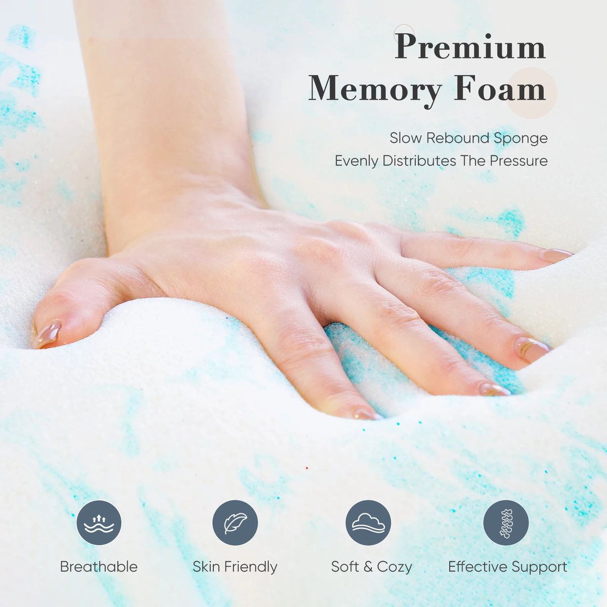 2-4 Inch Gel Memory Foam