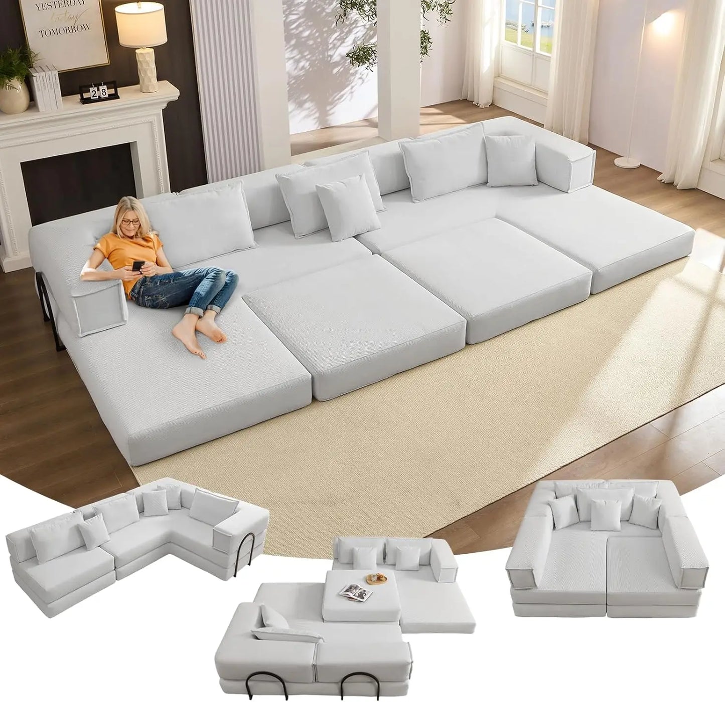 Boneless Sectional Couches