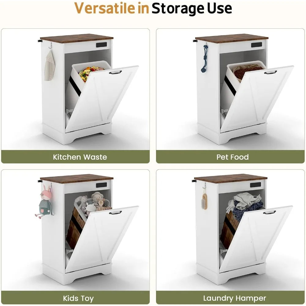 Tilt-Out Trash Can Cabinet