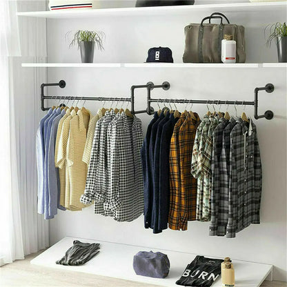 Industrial Pipe Clothing Rack