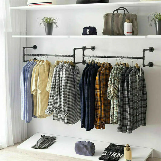 Industrial Pipe Clothing Rack