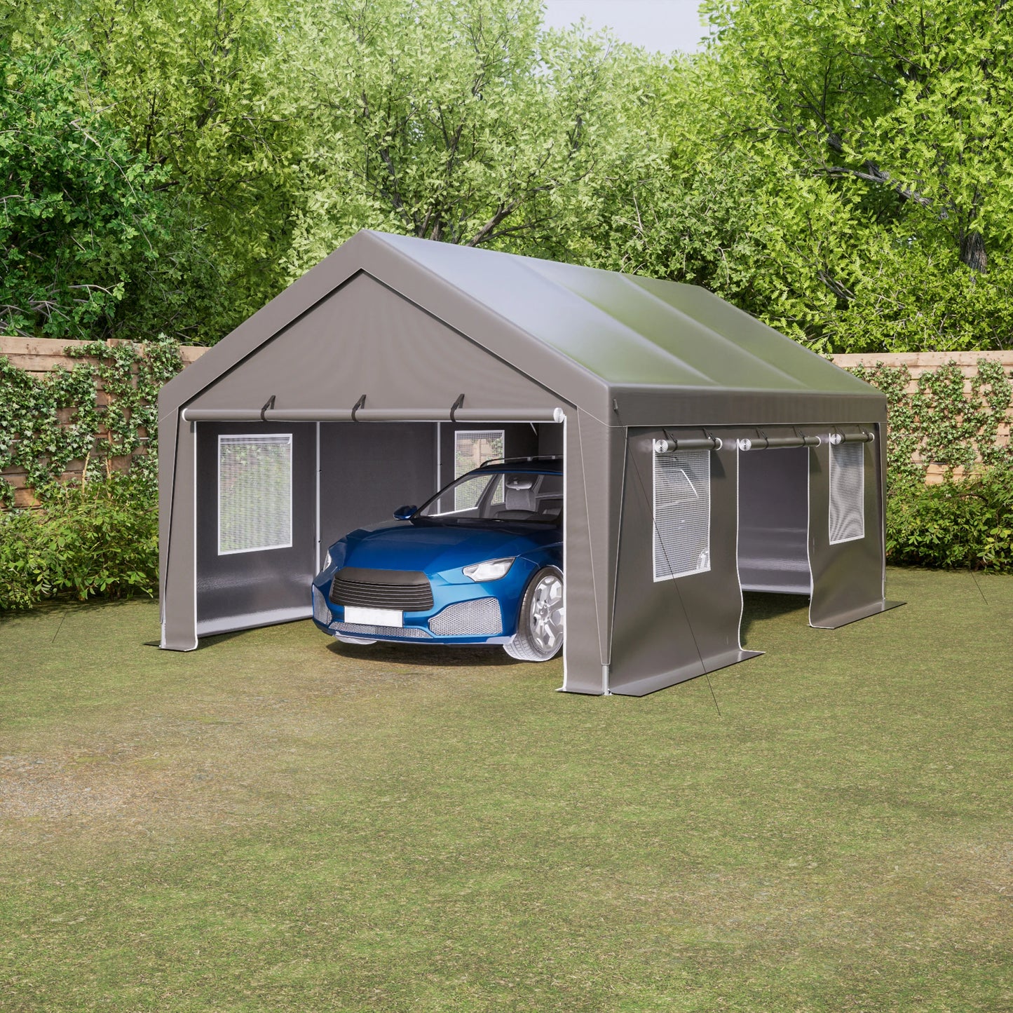 13x20 Heavy Duty Steel Carport