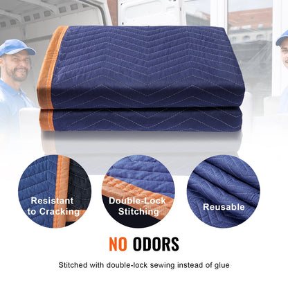 35/65 lbs Moving Blankets 12 Packs