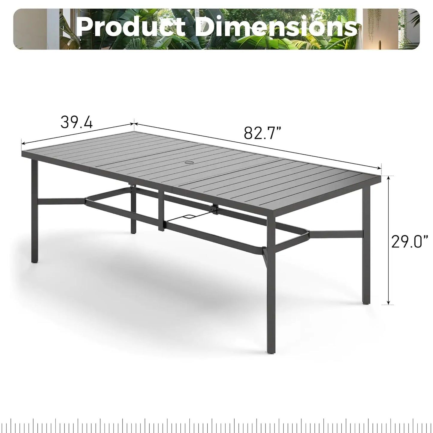 Patio Dining Table for 8
