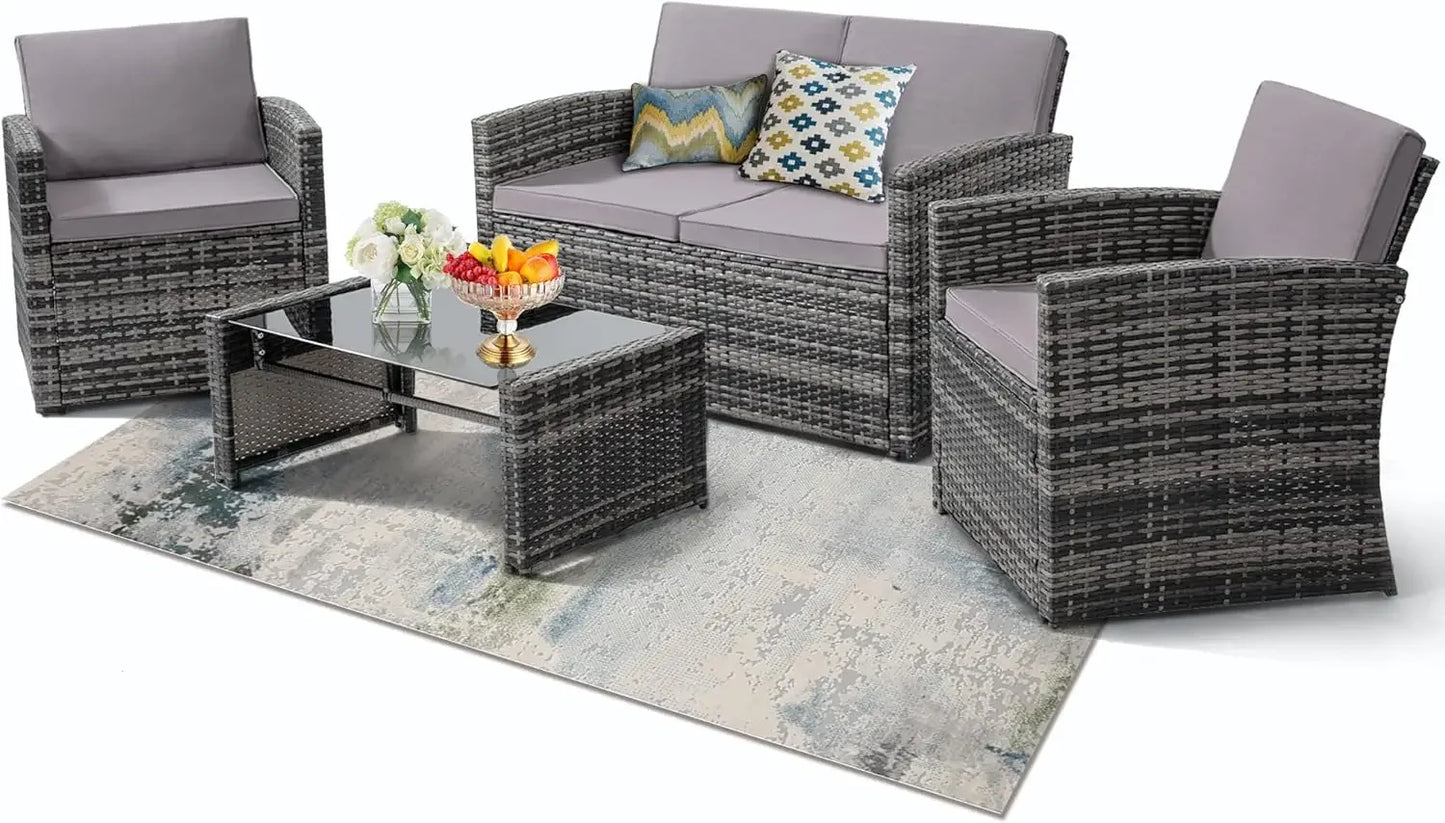 4 Piece Patio Conversation Set