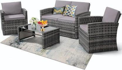4 Piece Patio Conversation Set
