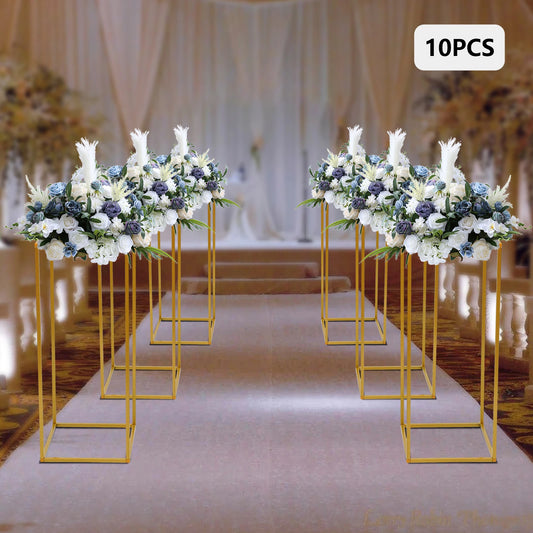 10Pcs Wedding Flower Stand Set