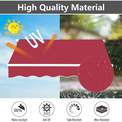 9.8' x 8.2' Patio Awnings