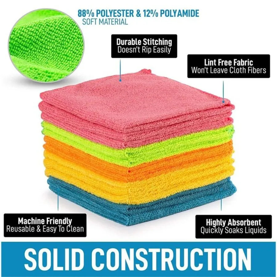 10-Pack Microfiber Cleaning Cloths