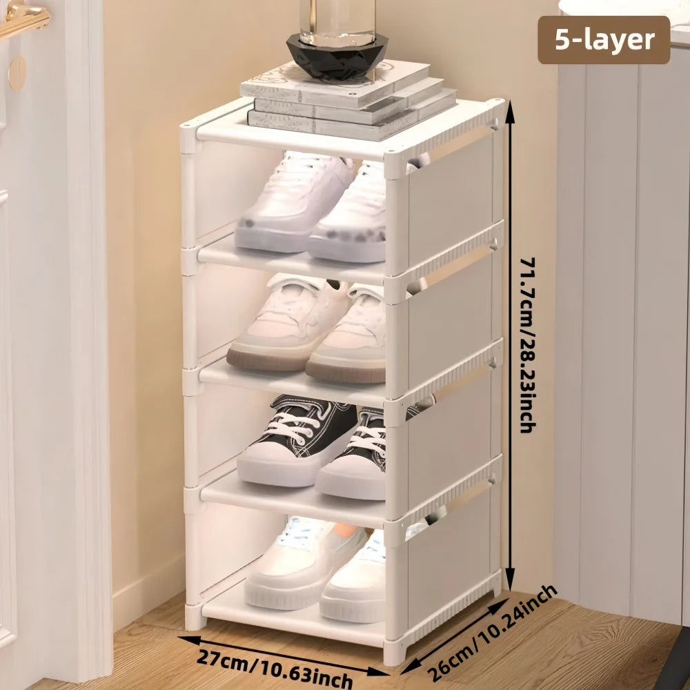 1 Piece Dustproof Single-Row Multi-Layer Shoe Organizer
