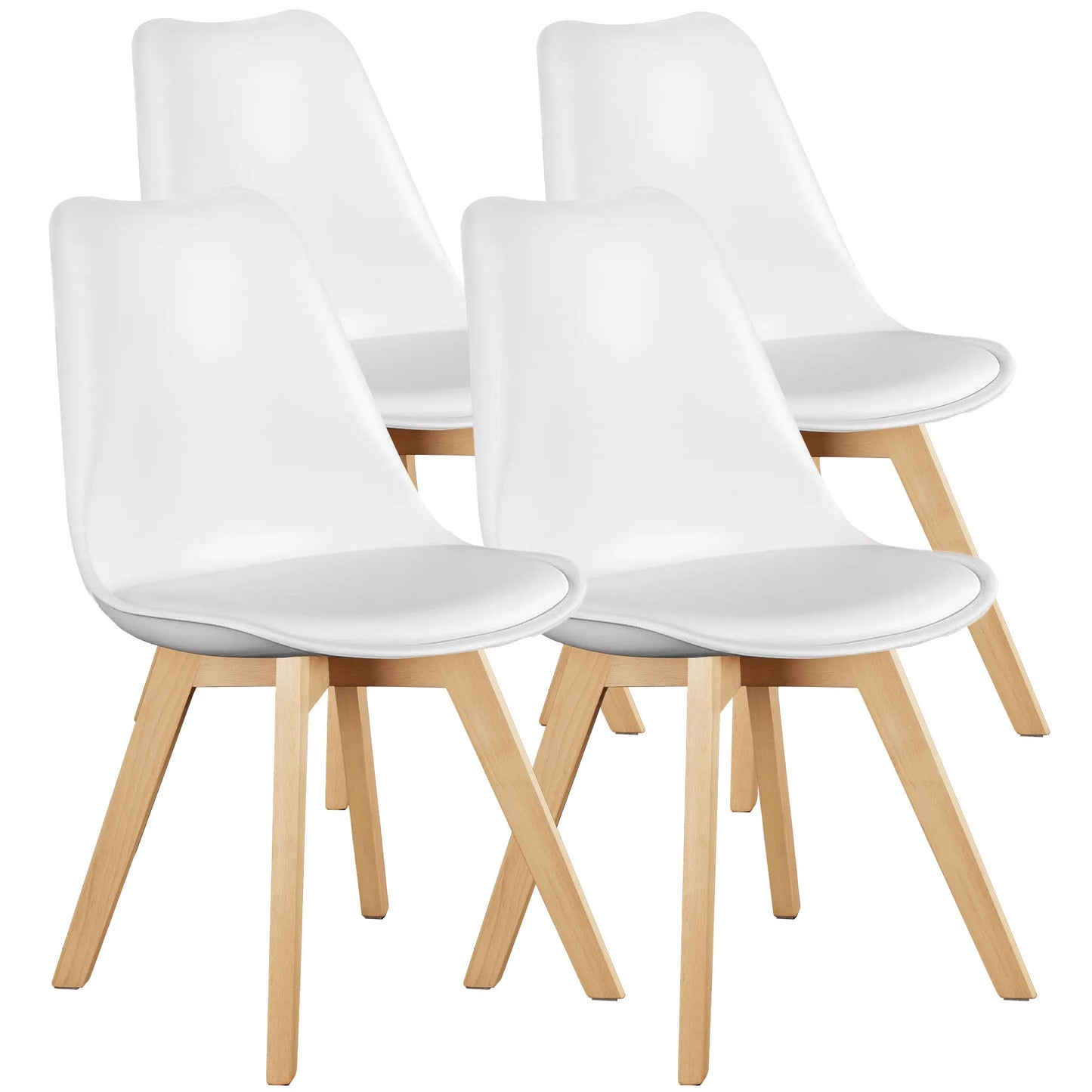 Leather Dining Chairs Set of 4