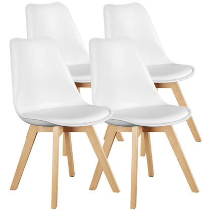 Leather Dining Chairs Set of 4