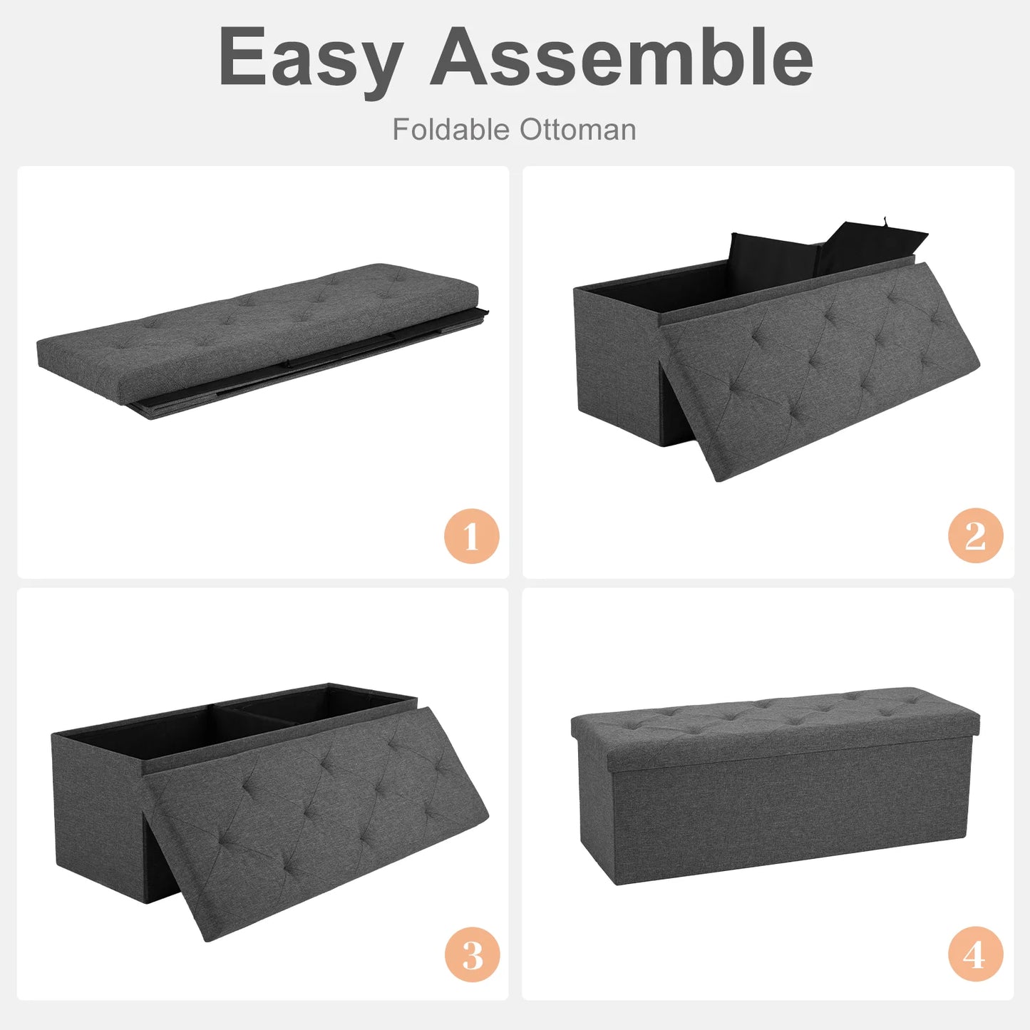 Storage Footstool Bench