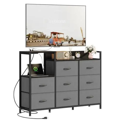 Cabinet With 8 Fabric Drawers
