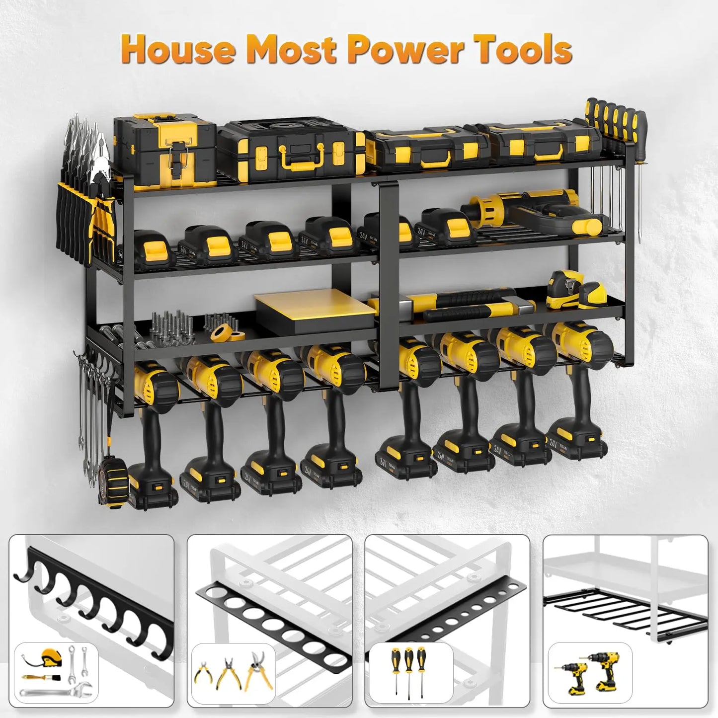 Power Tool Organizer Wall Mount