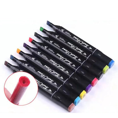 24-80 Colors Double Headed Marker Pen Set