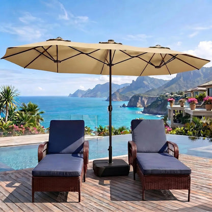 15 FT Large Rectangular Umbrella