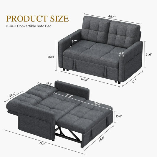 3-in-1 Sleeper Sofa