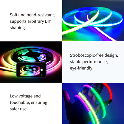 LED Strip Lights COB RGBIC 24V 6M/12M RGB