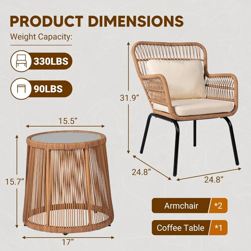 3 Piece Outdoor Set