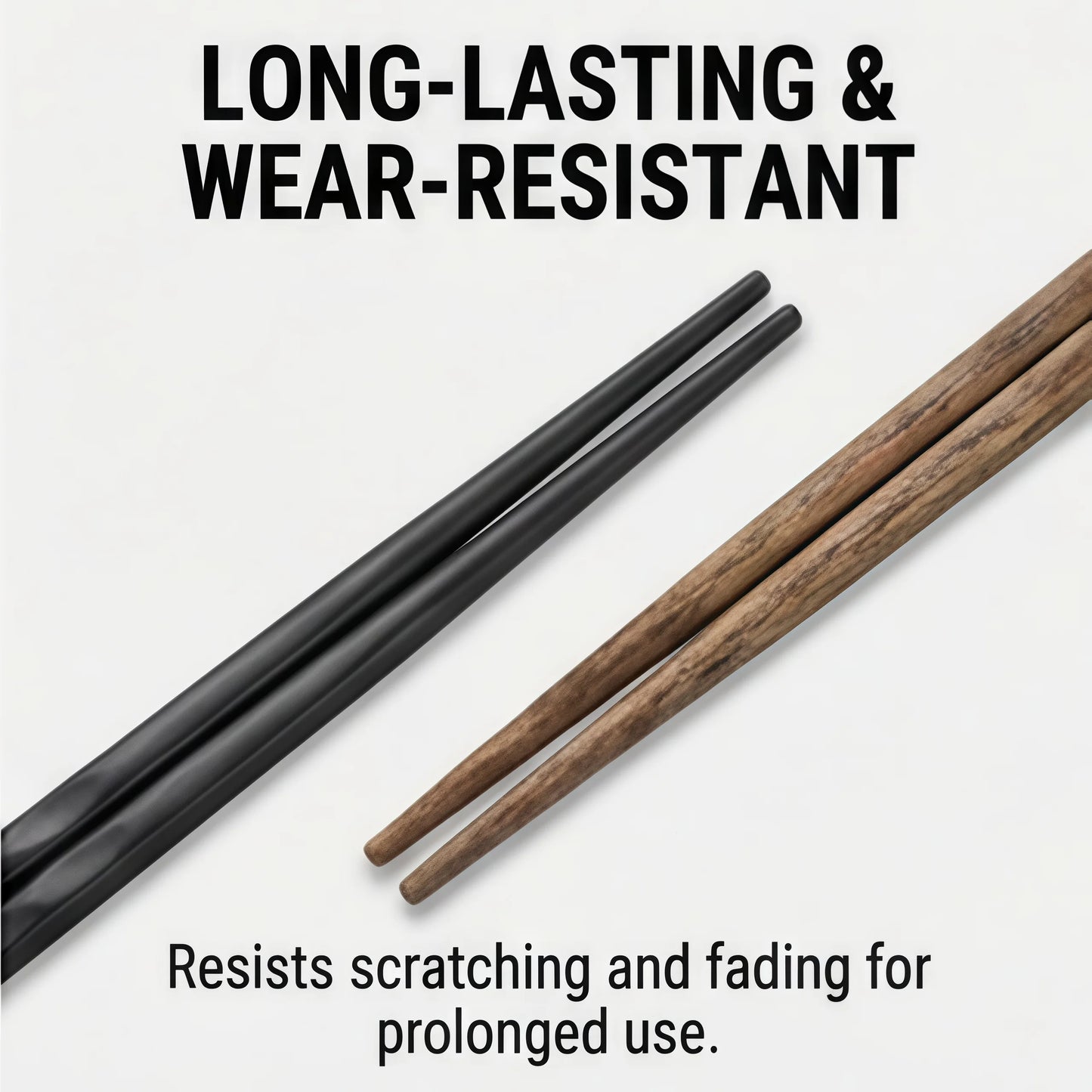 5 Pairs Alloy Chopsticks