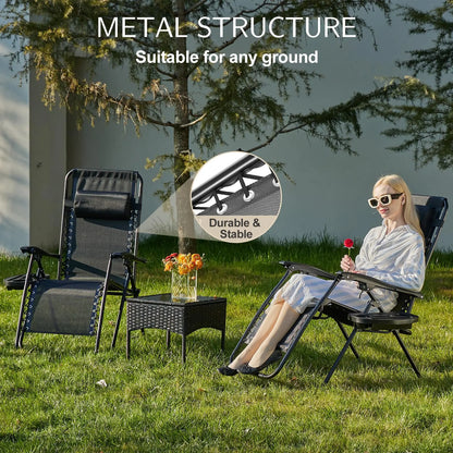 Set of 2 Portable Recliner