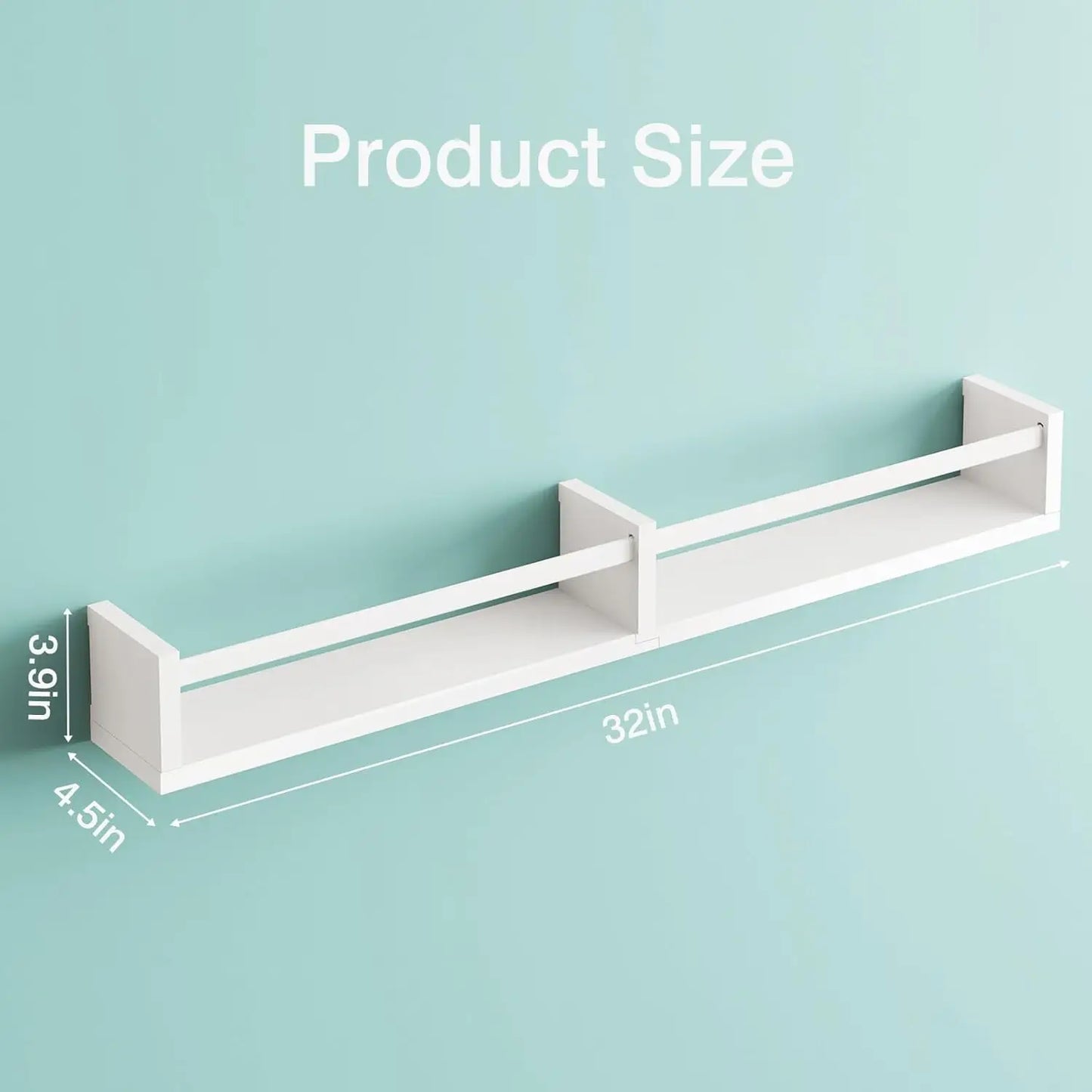 32 Inch Floating Bookshelves Set of 4