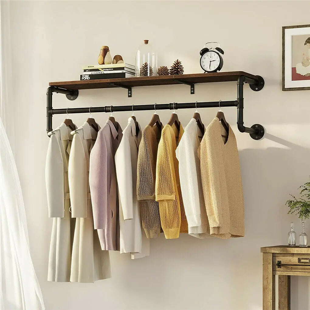 Industrial Pipe Clothing Rack