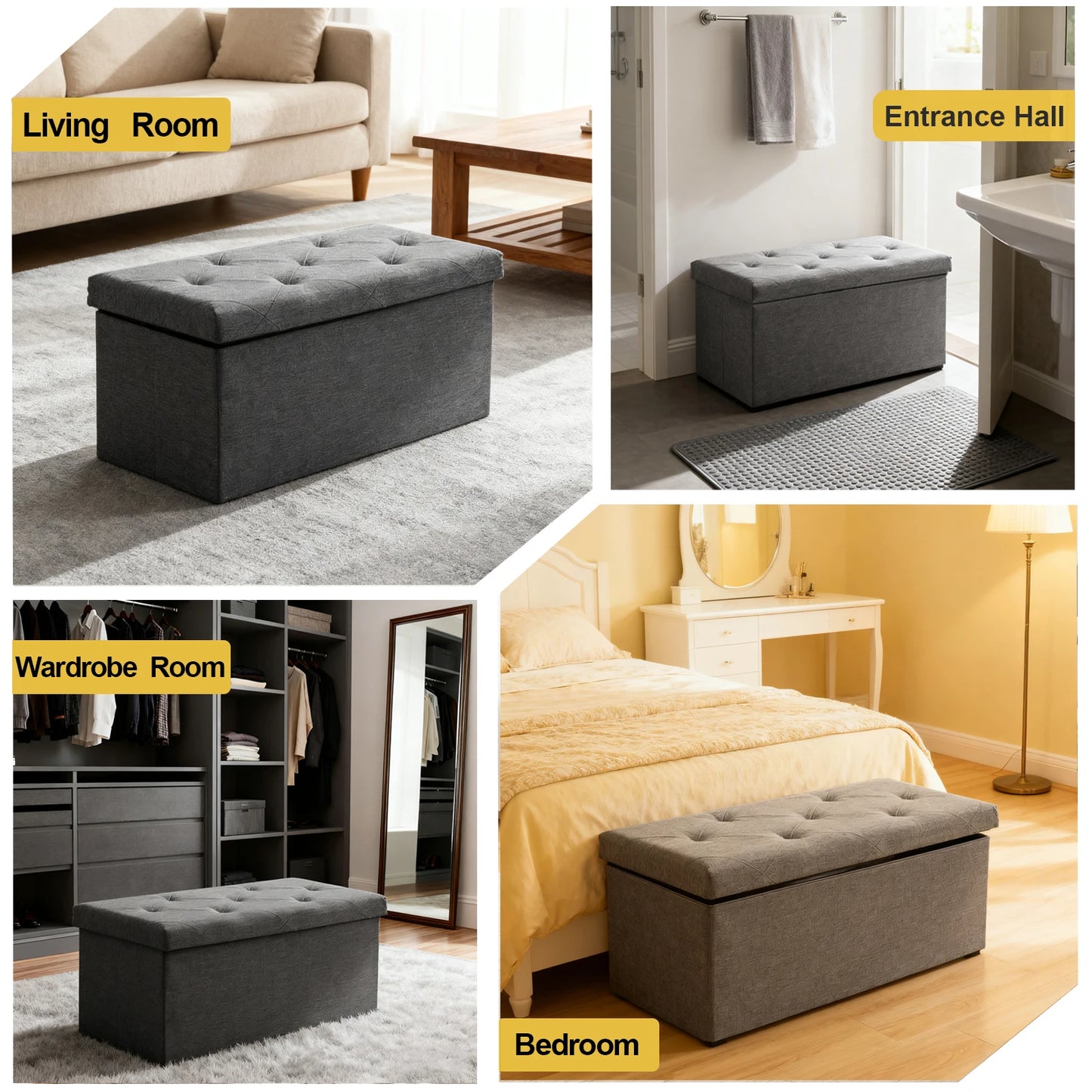 Multi-Purpose Ottoman With Seat