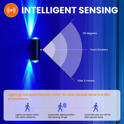 LED Motion Sensor Wall Sconce