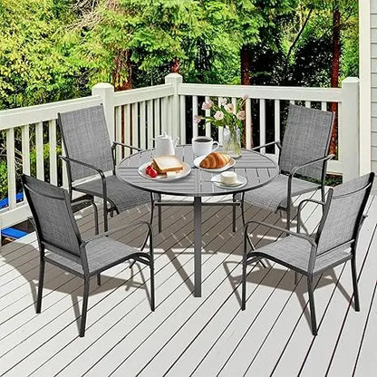 5-Piece Round Patio Dining Set