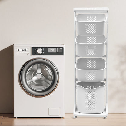2/4 Tier Laundry Basket Cart