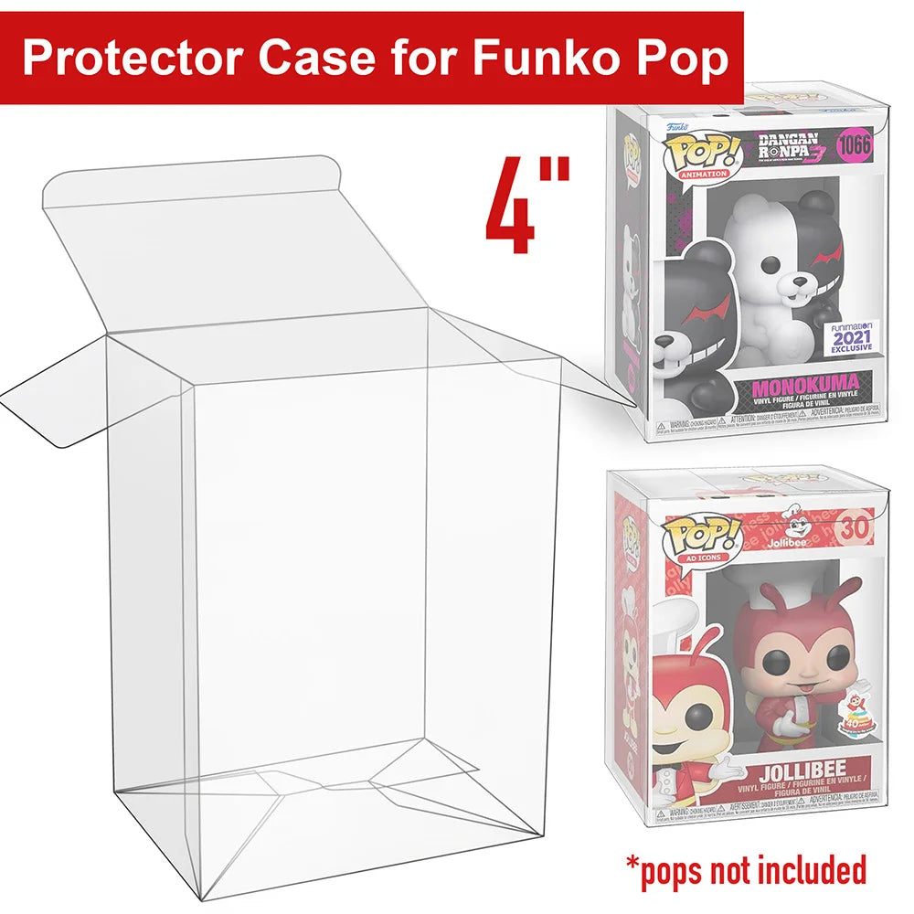 50PCS Clear Protective Box for 4 Vinyl Figures