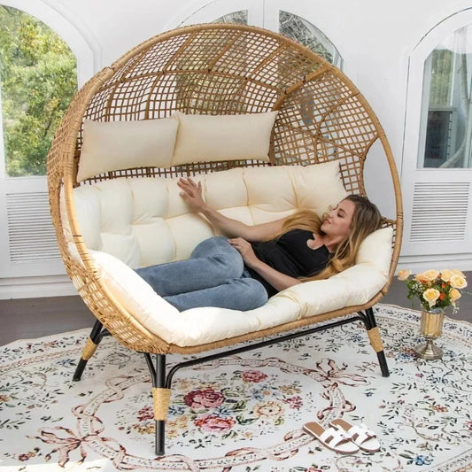 Lounge Chair-Double Egg Chair