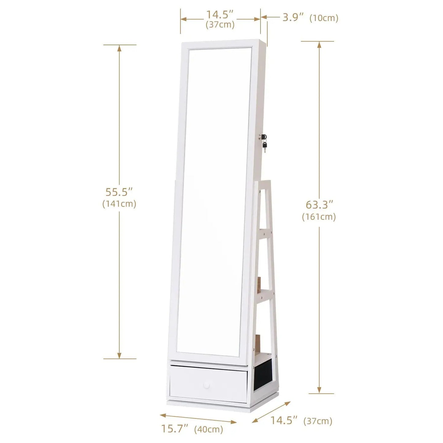 Rotatable Full Length Mirror