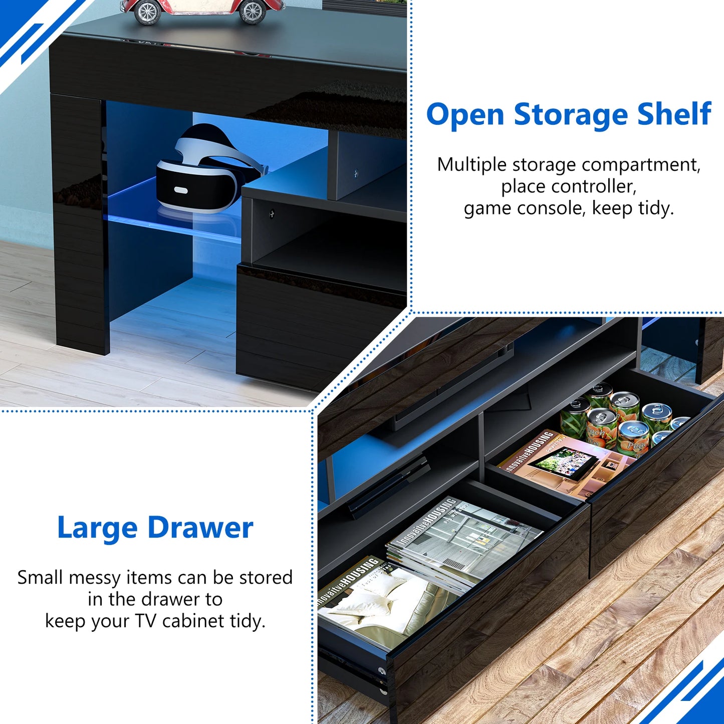 71IN LED TV Stand for 75/70/65 inch