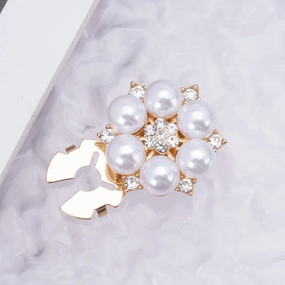 Crystal Pearl Button Covers