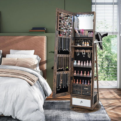 360° Swivel Jewelry Cabinet