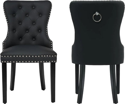 Leather Dining Chairs Set of 6